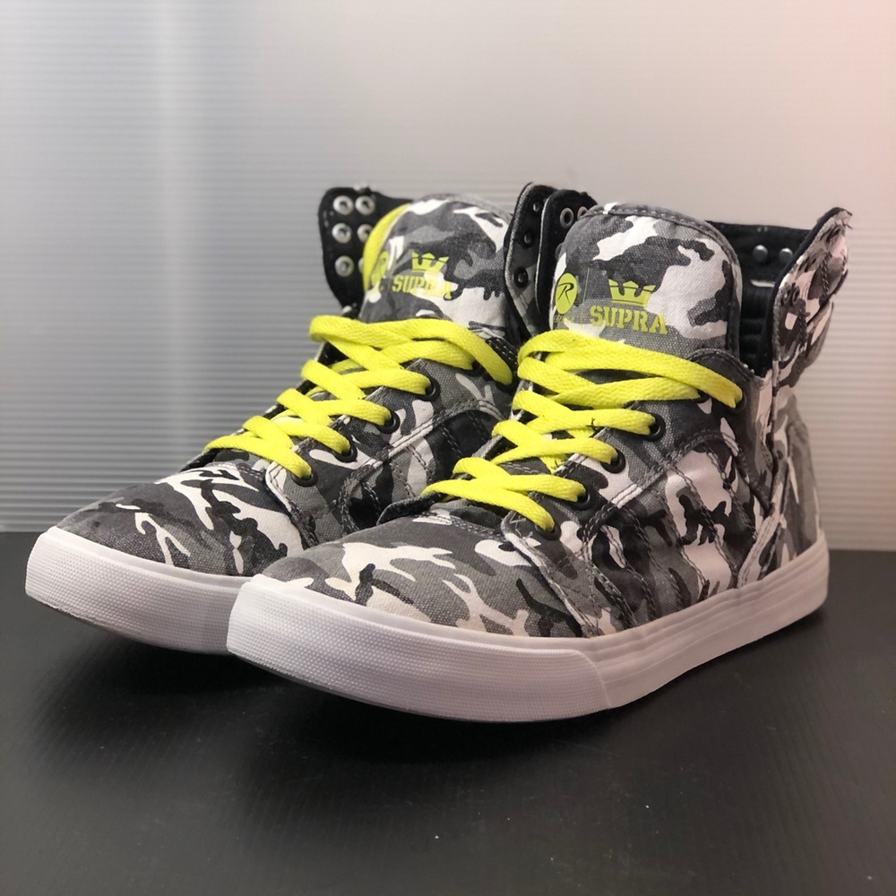 SUPRA Rothco Skytop Black/White City Camo Sneakers
